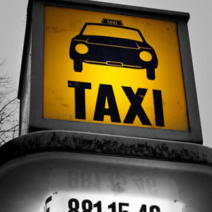 Taxi-Rufsäule