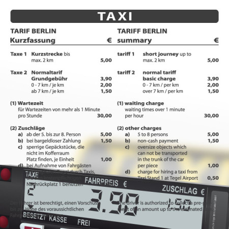 Neuer Taxitarif für Berlin veröffentlicht | Taxi in Berlin